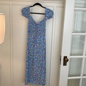 Faithful the Brand blue flower dress. US size 4. Worn twice.